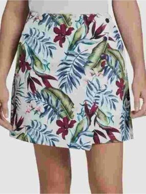 Lady Hagen Mint Green Floral Wrap Skort Size 4